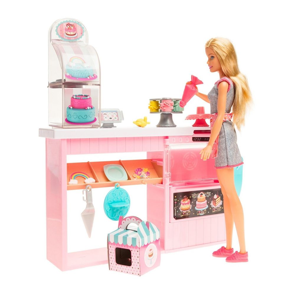 11.GFP59 BRB. Игровой набор Барби и Пекарня с аксессуарами. Украшение Торта в Кокшетау
